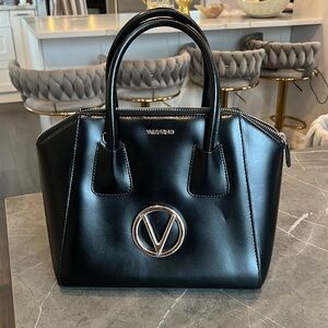 Valentino bag, black with silver fittings